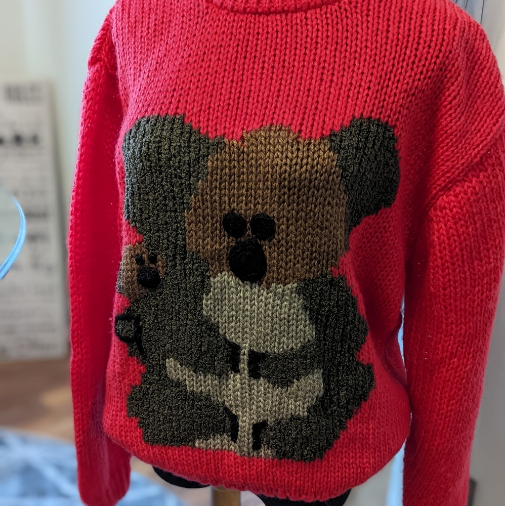 Red Bear Sweater
